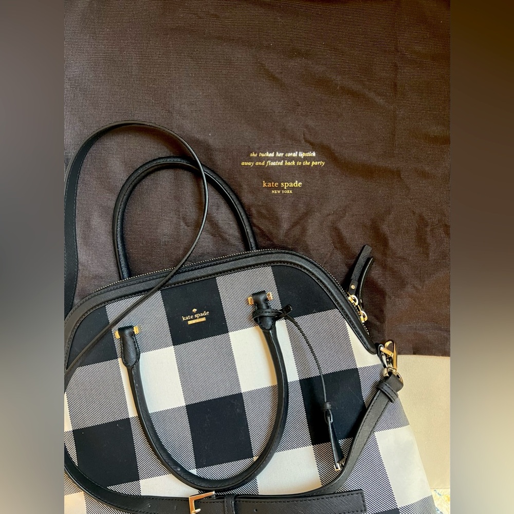 NEW WITH DUSTBAG: Kate Spade Cameron Street Buffalo Check Satchel Handbag